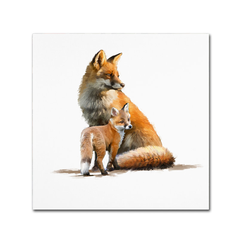 Armand «Fox», reproduction sur toile, H 35 po x l 35 po x P 2 po