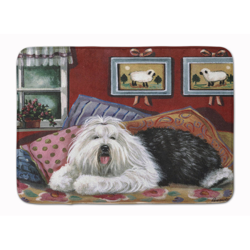 Tapis pour salle de bain Old English Sheepdog Sweet Dreams
