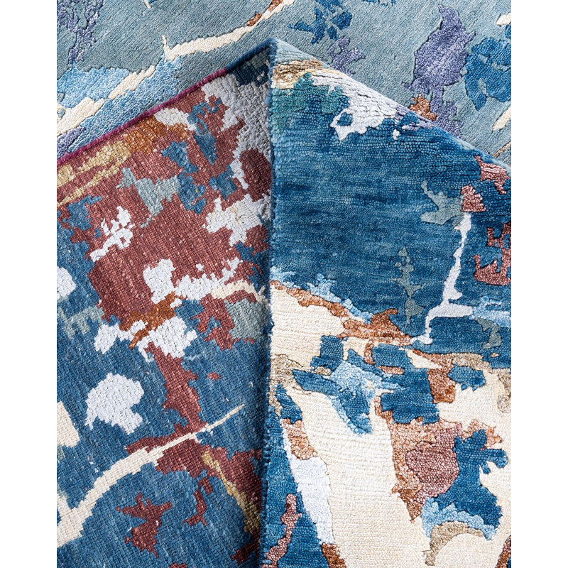 Overdyed One-of-a-Kind 8' 1" X 10' 3" Hand Knotted Area Rug