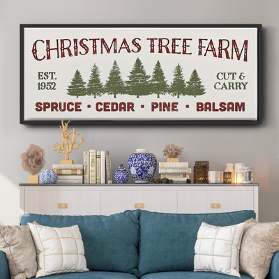 Christmas Tree Farm- Framed Canvas