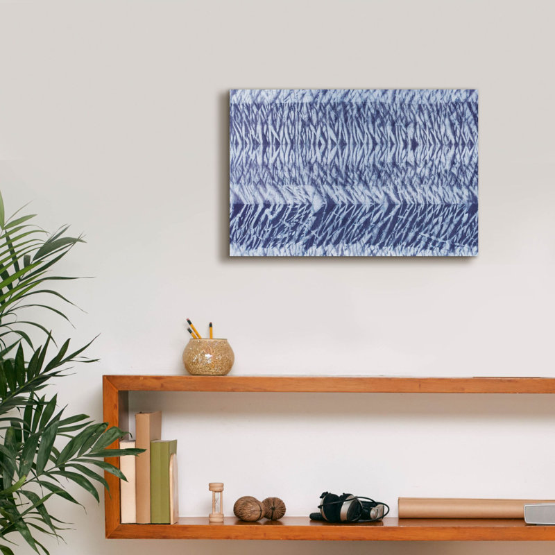 «Shiboriscapes 5» par Mary Urban, art mural sur toile, H 12 po x l 18 po x P 0,75 po