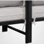 Modulaire en L pour patio, structure en métal, coussins épais, utilisation moderne à l'extérieur-147473844