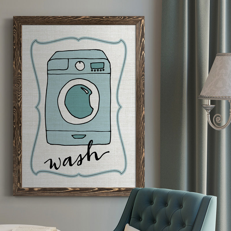 " Wash ", 37.5" H x 27.5" W x 1" D, Walnut