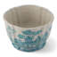Turquoise White Willow Scallop Planter