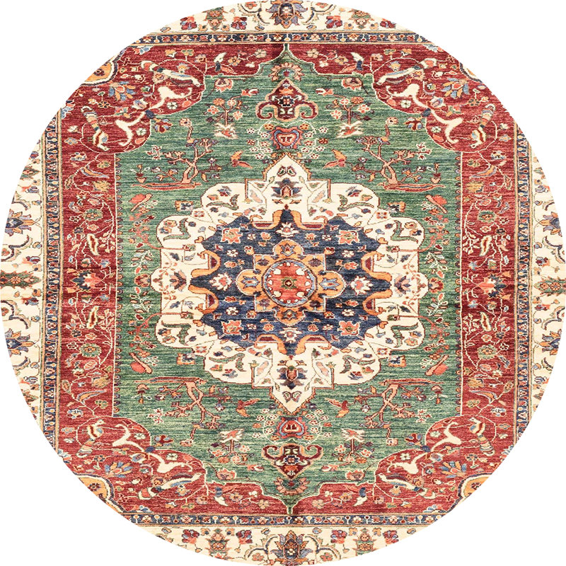 Tapis abstrait moderne 3255, Rond 6 pi