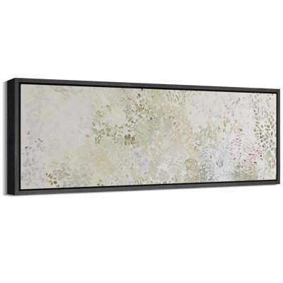 Soft Pastel Impressionist Abstract Floral Field Wall Decor Extra Large Pictures Framed Canvas Print Wall Art