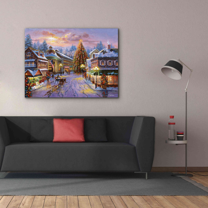 «Christmas Eve» par Nicky Boehme, art mural sur toile, L 40 po x H 54 po