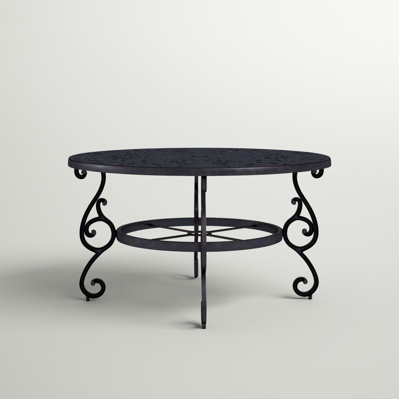 Chafin Round Metal Outdoor Dining Table