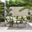 Saejin Outdoor 5 Seater Garden Corner Sofa Lounge Set for Modern Garden Patio (Cover Included)-352174736