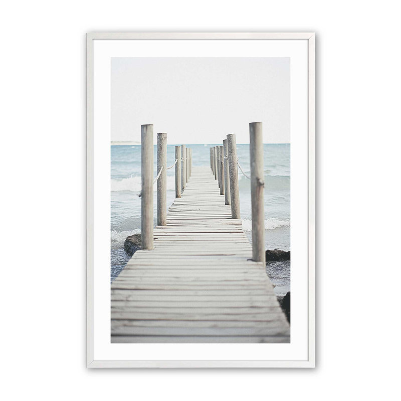 Jetty Dreams Escape, Cadre photo simple blanc opaque, H 19 po x l 25 po
