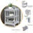 3-Tier Wooden End Table with Side Bars-1396702397