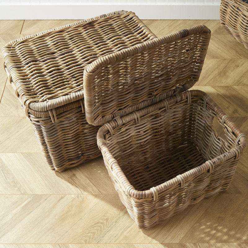 Ruthie Handmade Seagrass Decorative Basket Set