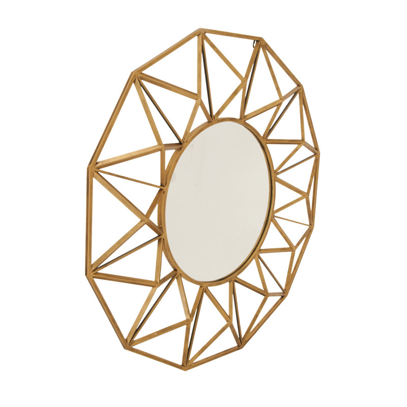 Belinda Metal Circle Wall Mirror