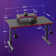 Black Computer Gaming Desk With Monitor Stand 140×60cm Home Office Desk