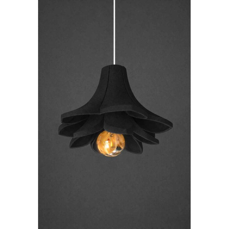 Lustre, 1 Light, 9.84" H x 9.84" W x 7.28" D, Noir