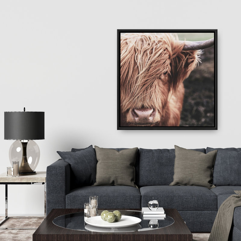 «Desatured Highland Cow» sur toile