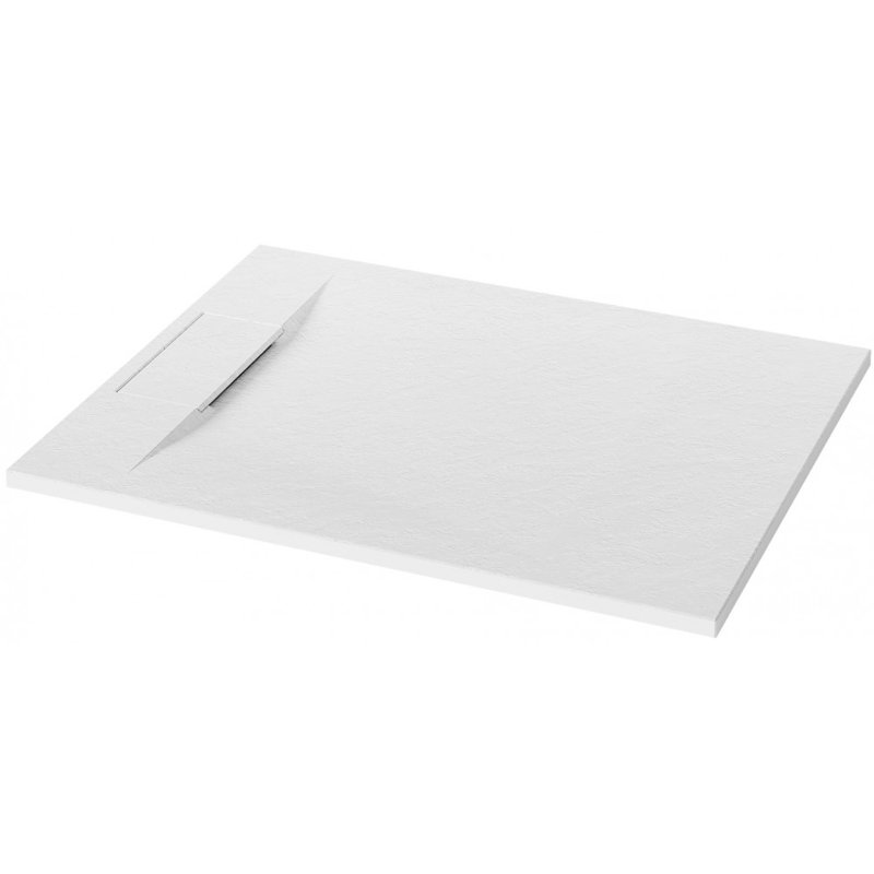 Base de douche en composite renforcé, Blanc mat, 48 po x 32 po