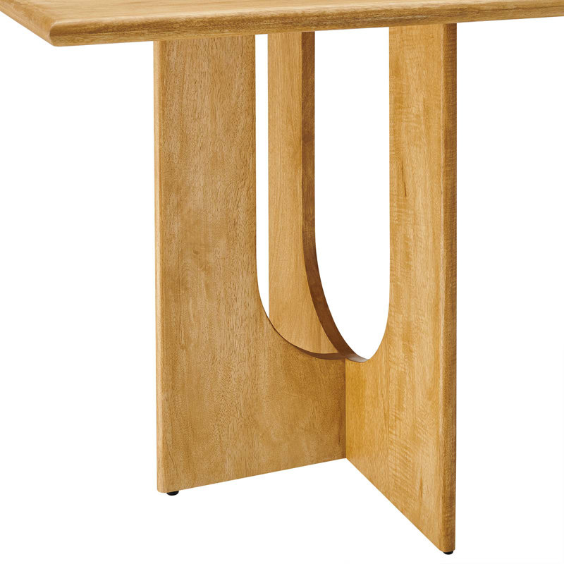 Modway Rivian Rectangular 70" Wood Dining Table, Oak