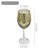 2 Piece Gold Plated Stemmed Wine Glasses