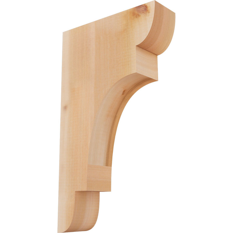 New Brighton Corbel, H 20 po x l 3,5 po x P 12 po, Cèdre rouge, Lisse