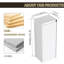 Armoire murale moderne pour salle de bain, 12 po, portes à fermeture douce, rangement pratique fermé de 12 po, apparence