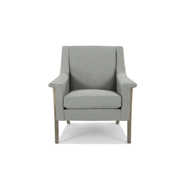 Arlo Armchair, Paprika Polyester Blend, Driftwood