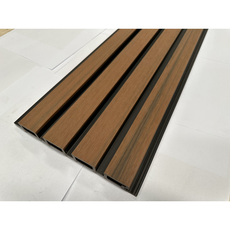 Panneaux muraux Shiplap 8,6 "x 106" (paquet de 2), Teck B noir