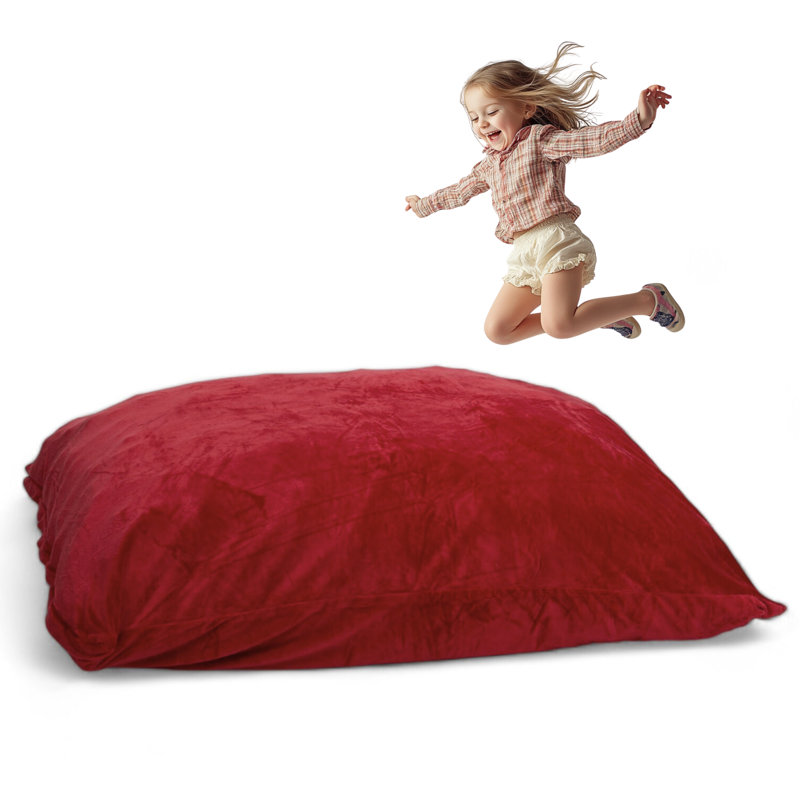  | Fauteuil à billes 5,5 pi | Housse amovible lavable, Red