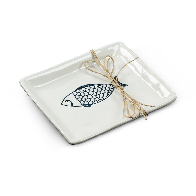 Assiette de hors-d'œuvre 6 po Daliah Fish
