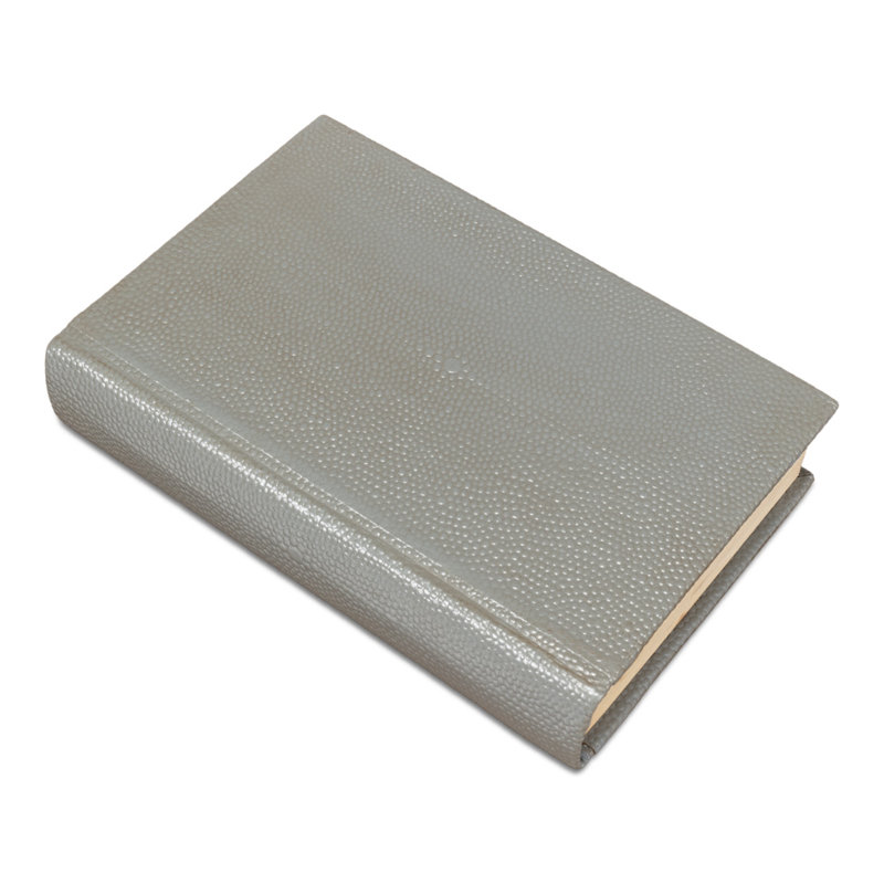 Shagreen Hand Painted Sports Decorative Book, Gray