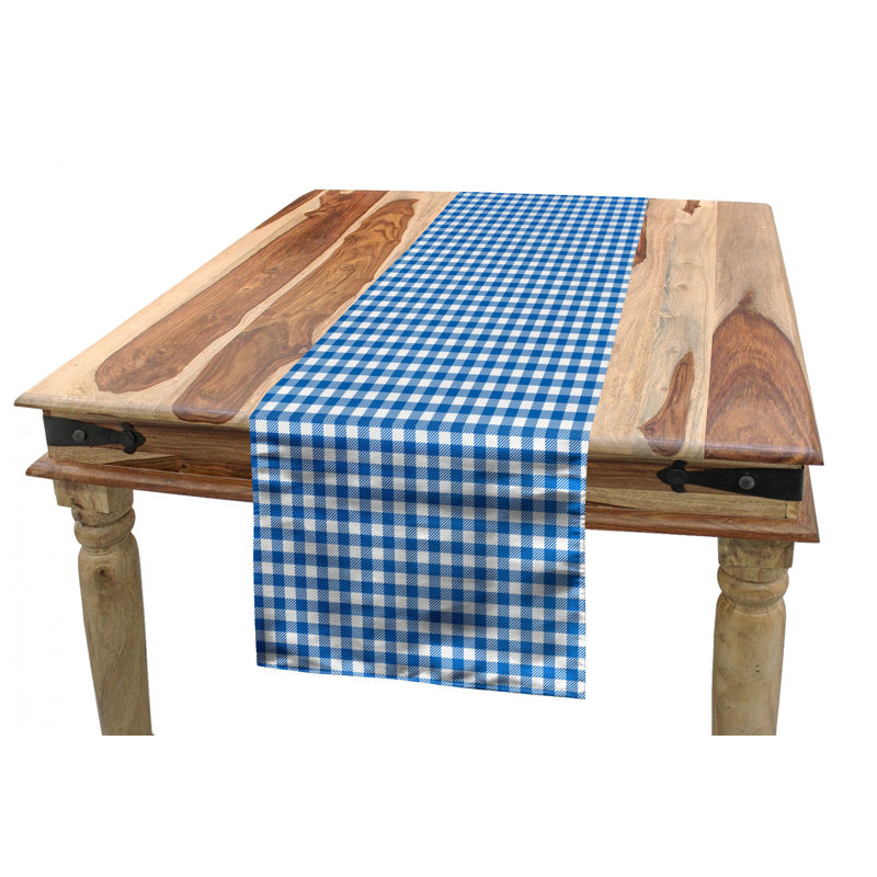 Chemin de table à carreaux, 72 po x 16 po