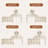 Ivory Extendable Solid Wood Makeup Vanity Vanity