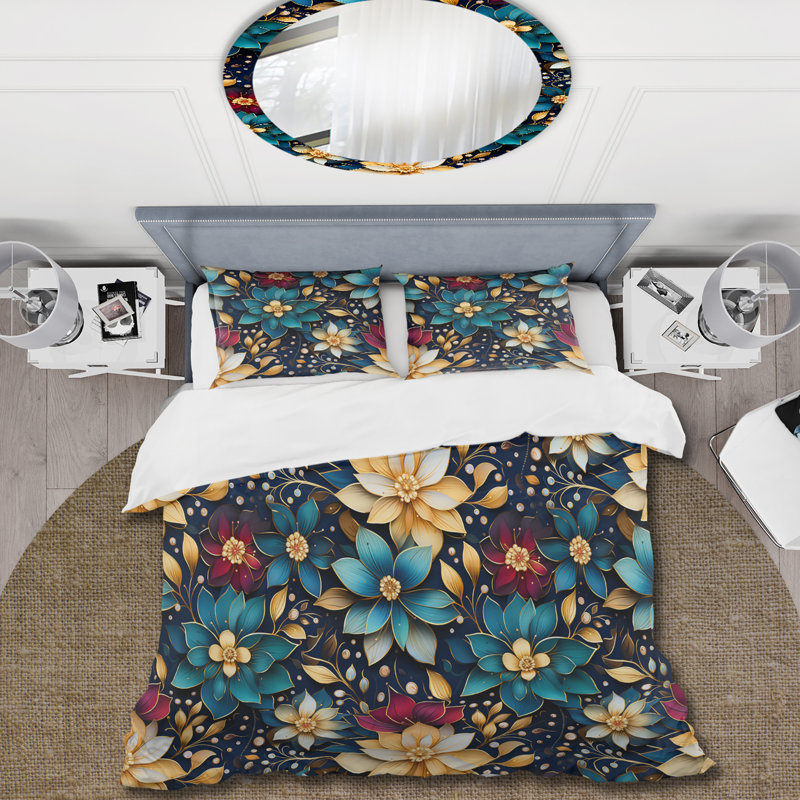 Ensemble de housse de couette Moroccan Dream Boho, Housse de couette pour grand lit et 2 taies décor