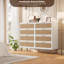 Rattan 8 Drawer Dressers for Bedroom, Tall Dresser with Deep Drawers-1275793205