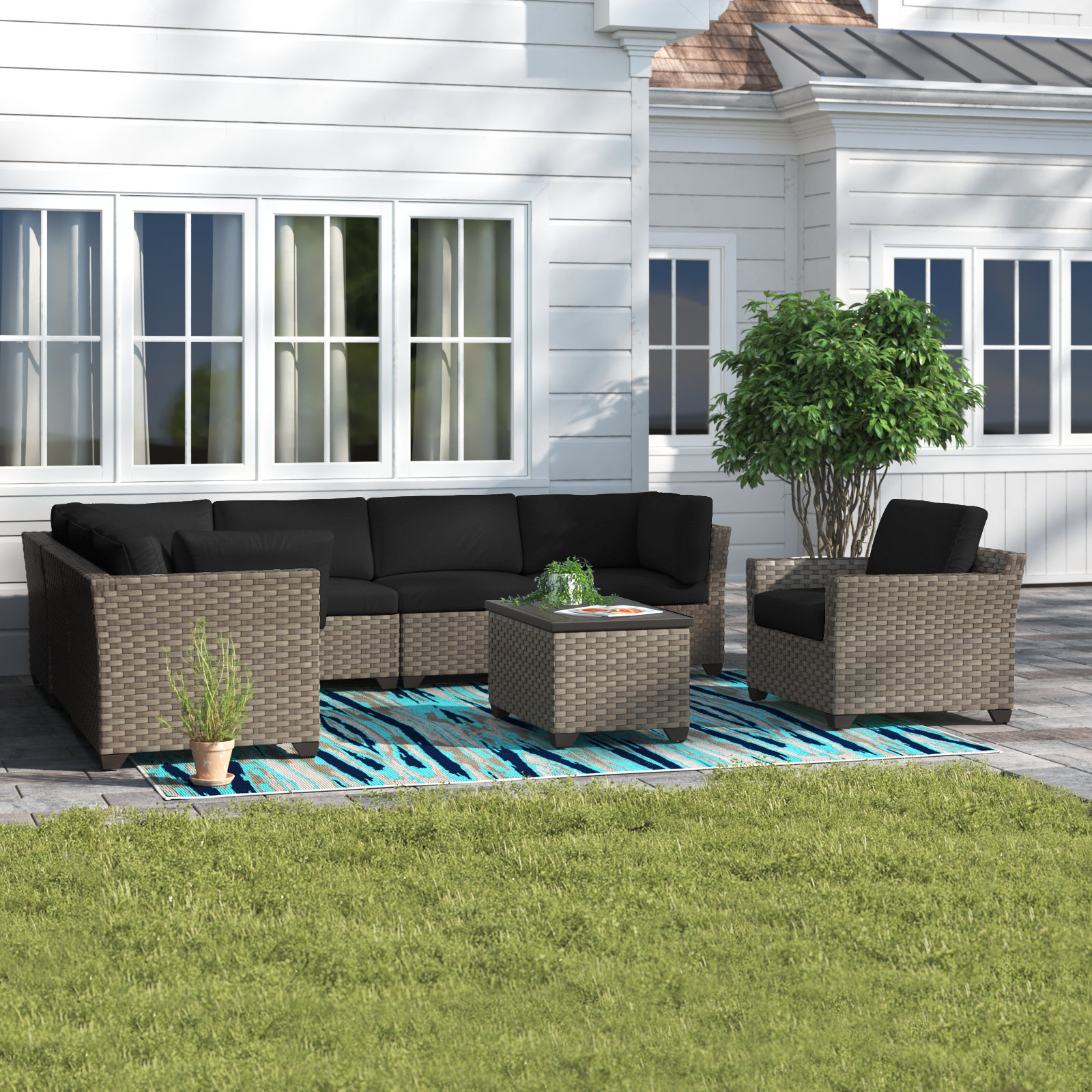 Northridge 8 piece 2025 sofa set with cushions