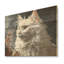 American Curl Curiosity Cat I - art mural en bois sur bois de pin naturel-101405728