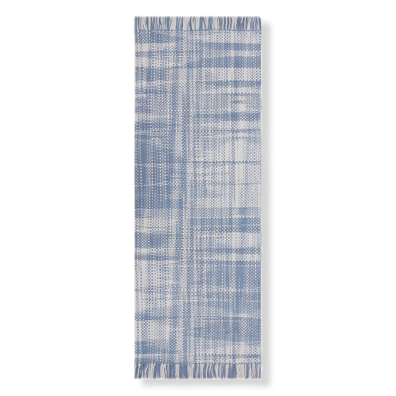 Tweedy - bleu, Tapis de couloir 2 pi 6 po x 12 pi