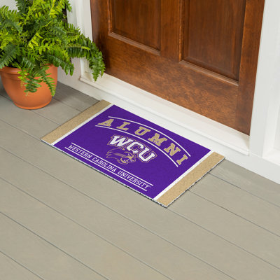 Tapis en PVC pour anciens étudiants de l'Université Western Carolina, 28 po x 16 po