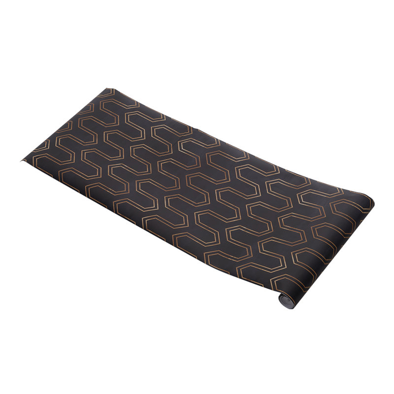 Black and Gold Geometric Wallpaper