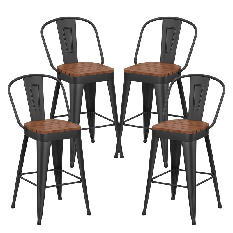 Metal Bar Stool, 26"