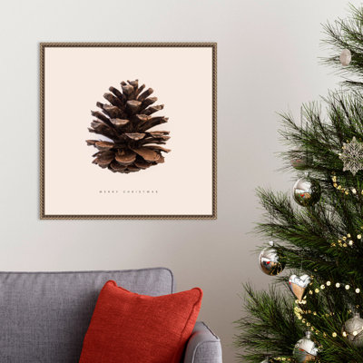 Merry Christmas No 1 by Florent Bodart Framed Canvas Wall Art Print