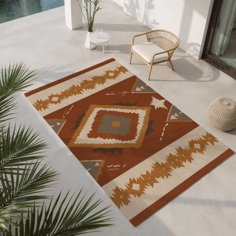 Tapis intérieur et extérieur Dawn Glow, Rectangle 4pi x 6 pi