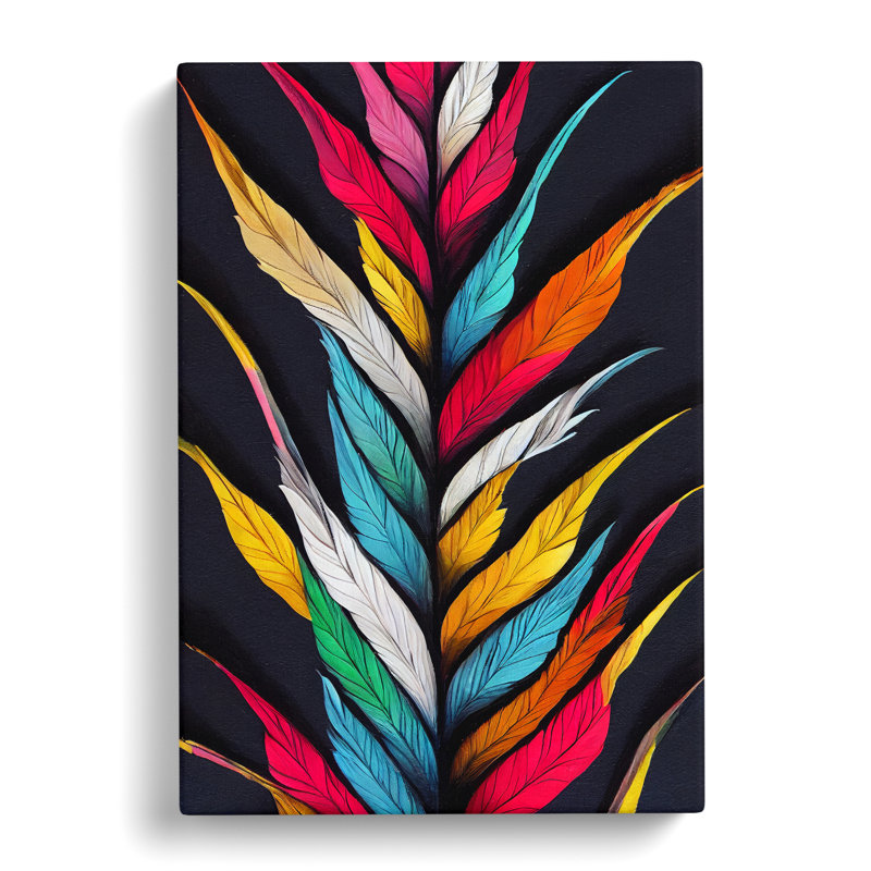 Rising Feathers - Wrapped Canvas, 76cm H x 50cm W x 3cm D