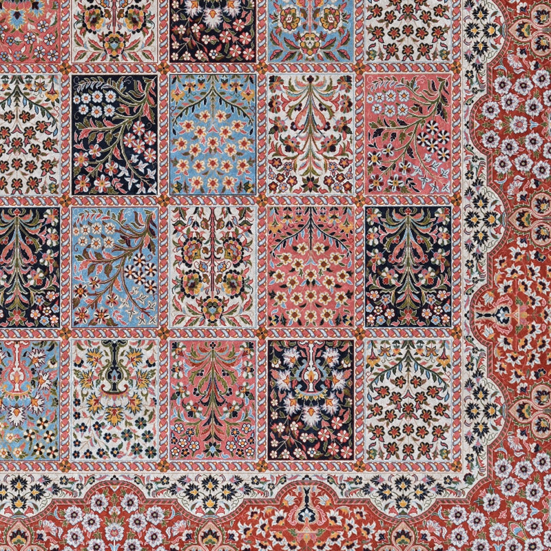 Breedlove Traditional Machine Woven Flatweave Red and Ivory Area Rug with Non Skid Backing, Rectangle 2'2'' x 3'2''