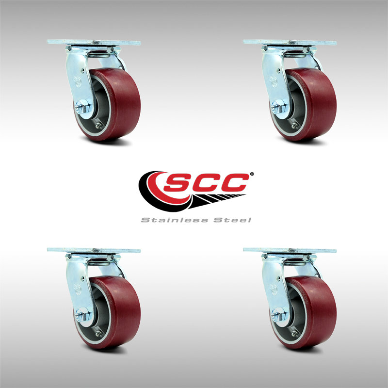 Poly on Aluminum Caster