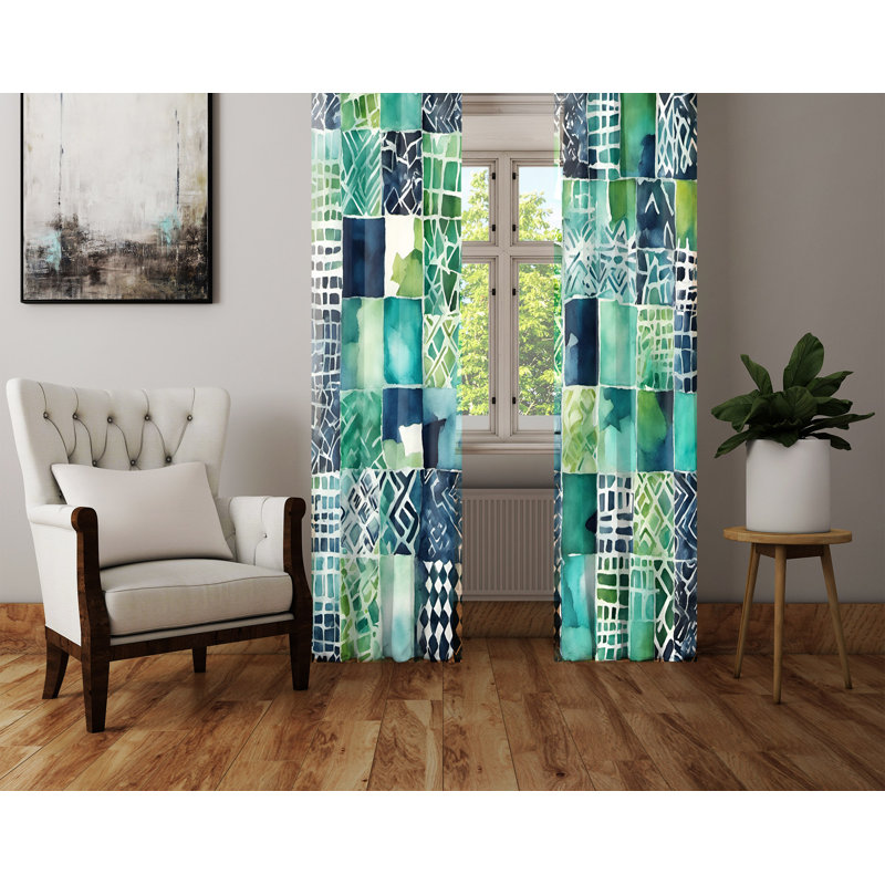 Semi Sheer Curtain Pair, 56" W x 78" L