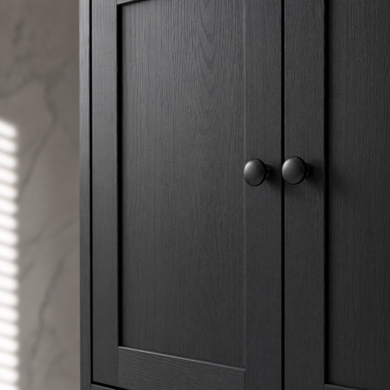 Armoire de rangement Farmhouse, Black