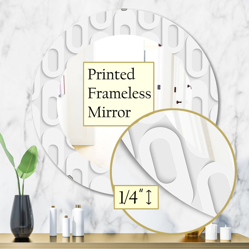 Miroir mural scandinave Mid-Century 3, H 31,5 po x l po