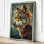 Wolf in Profile Boho - Wrapped Canvas-2008766965-2008766959