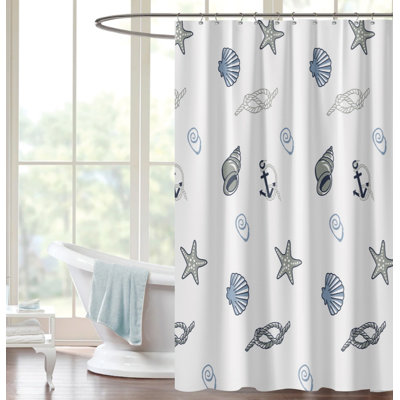 Rideau de douche Essence Coastal avec crochets inclus